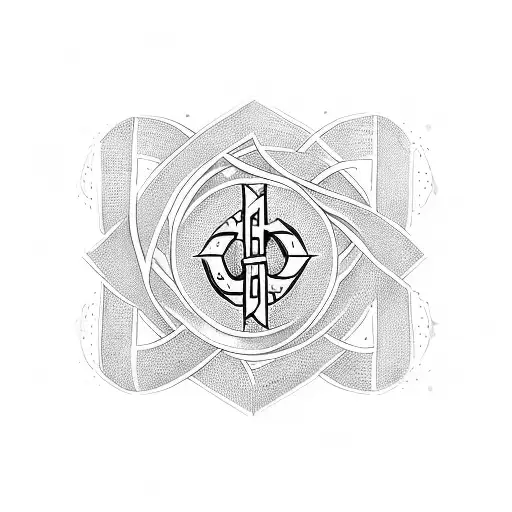 Infinity Sign With Hebrew Letters For Jesus