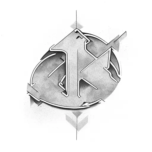 Two L Letters With A Gangster Design