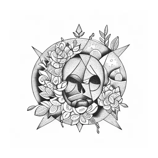 Forest Moon Constellation Flower Greek