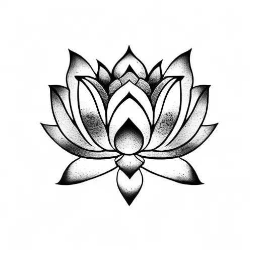 Half Sleeve Lotus Art
