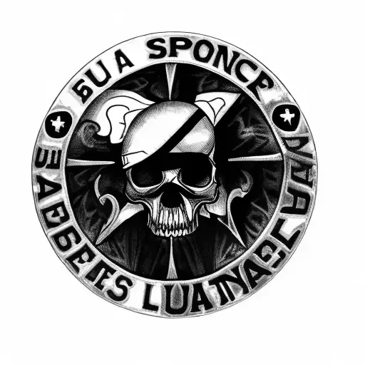 A Badge That Says Sua Sponte Rangers Lead The Way With The 75Th Ranger Dui And A Skull