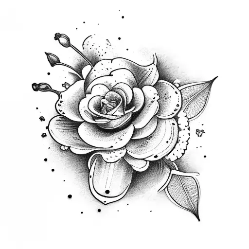 Book With Lily Of The Valley And Larkspur Bouquet