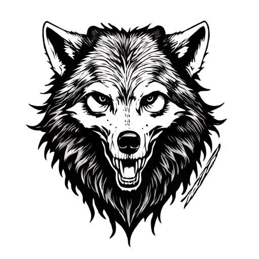 Wolf And Skeletal Bear