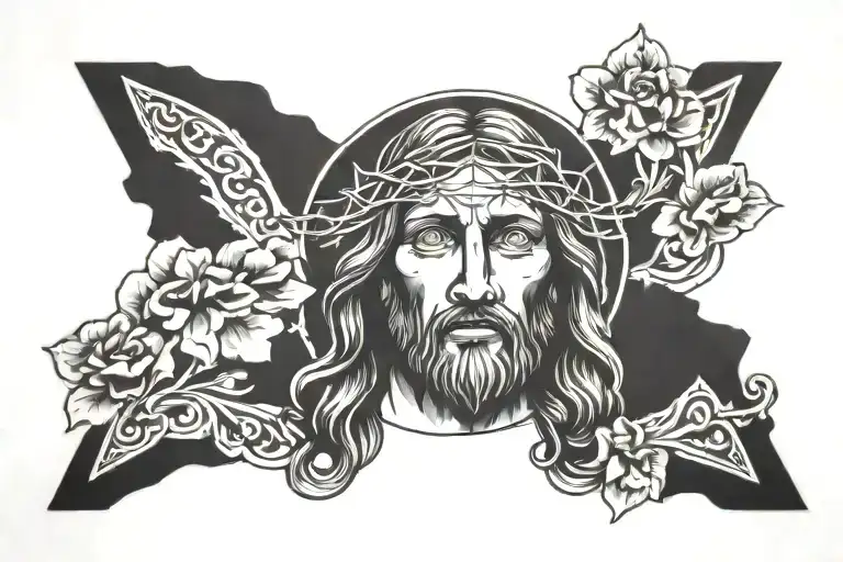 Jesus Christ Face Resurrection