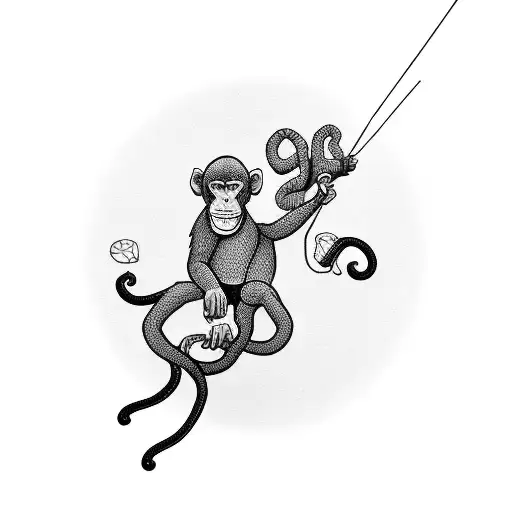 Parachuting Monkey