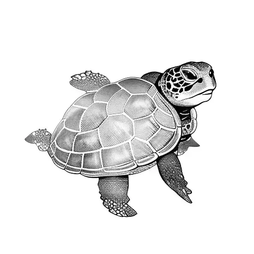 A Turtle Dj Mixing Music On Turntables