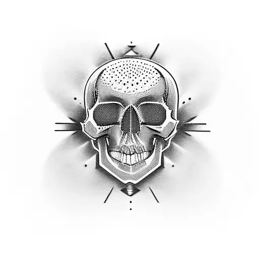 Incorporate Elements Of Teaching And The Phrase 'Igy6' In A Blackwork Design Featuring A Skull