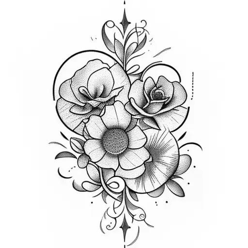 An Hourglass Filled With Blooming Flowers