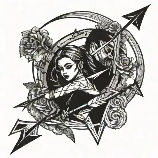 Korie And Issac On A Arrow