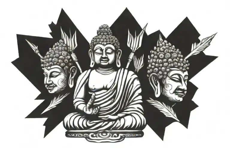 Two Arrows Buddha
