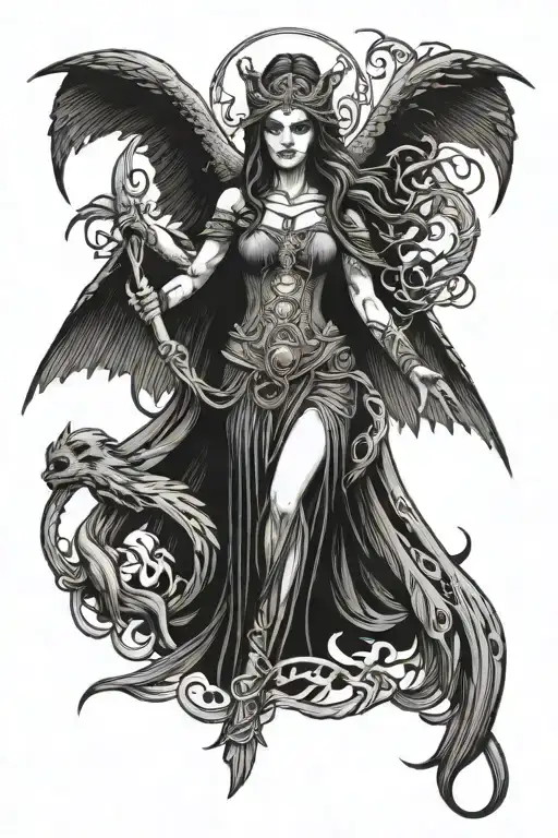 The Morrigan Irish Goddess Dark