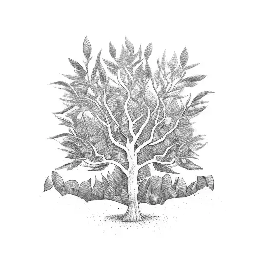 Olive Tree From A Camera View