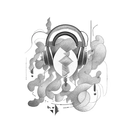 An Abstract Representation Of The Connection Between Music And Mental Health