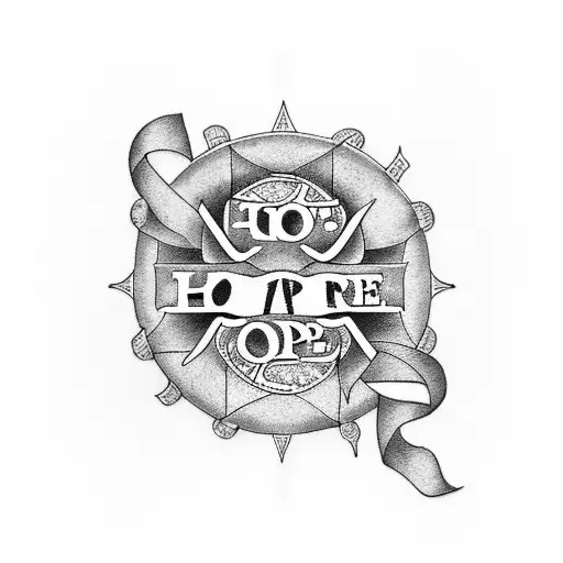 A Tattoo Of The Word Hope