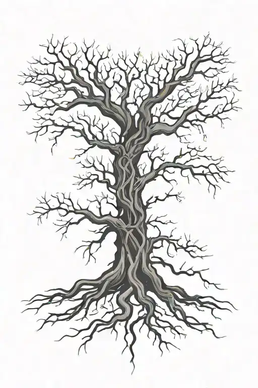 Leafless Tree Intertwined