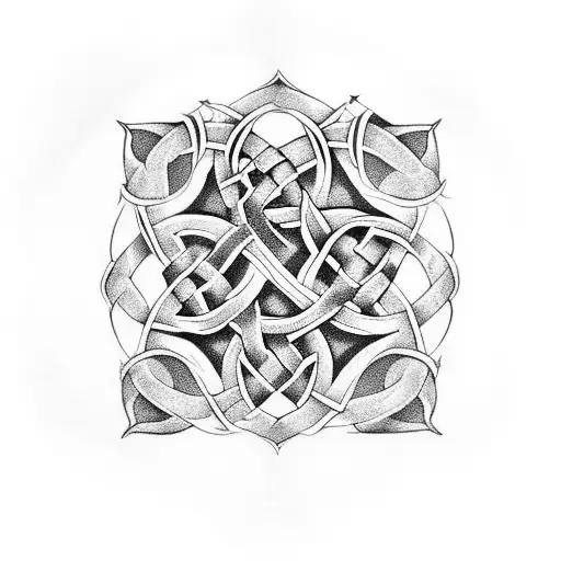 Incorporate A Celtic Knot Into A Design Showcasing The Passage Of Time