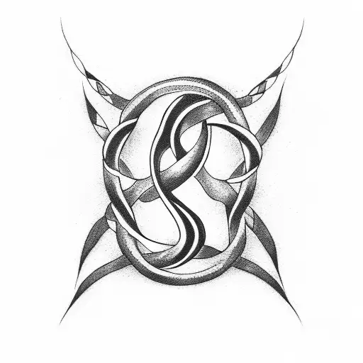 Infinity Symbol With Koru Design