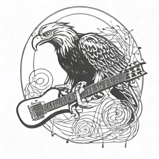 Eagle And Guitar Strings Transforming