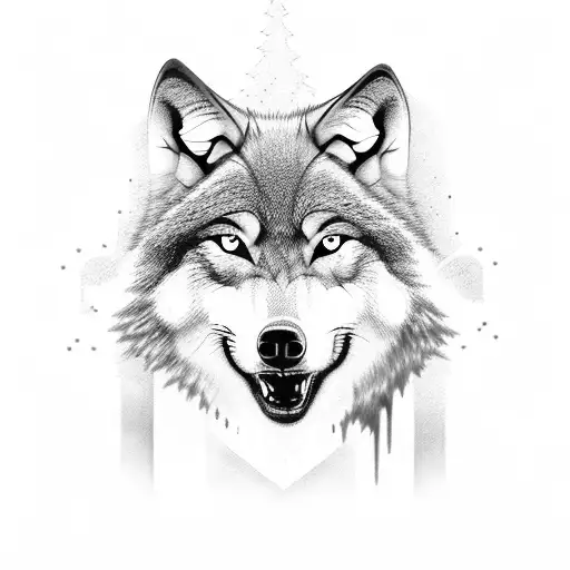 A Majestic Wolf Howling In Front Of A Breathtaking Mountain Range