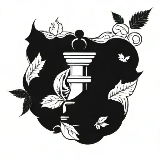 Chess Piece Cannabis Leaf Intertwined