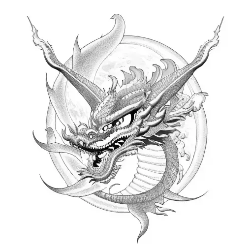 Moon Dragon White