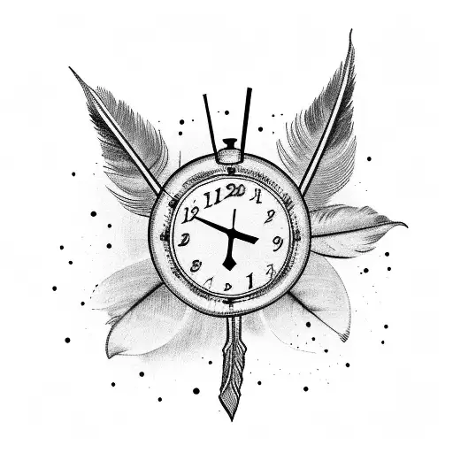 Clock Feather Date