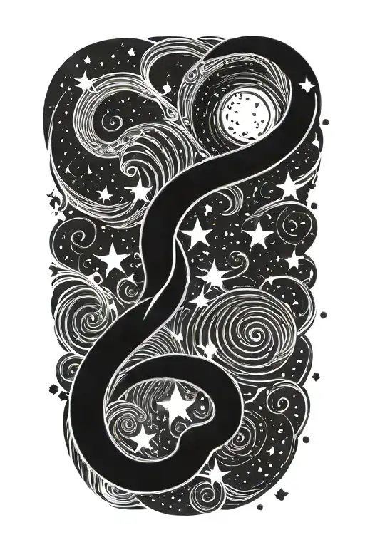 Galaxy Swirling Down A Drain Filled With Stars