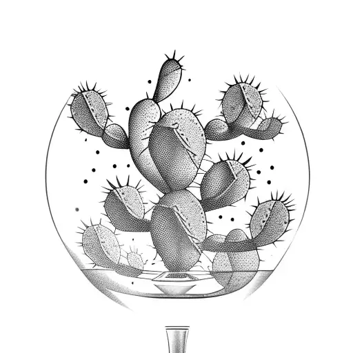 Cactus Wine Glass