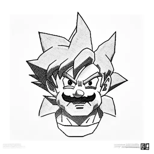 Goku With Mario Bros Suit
