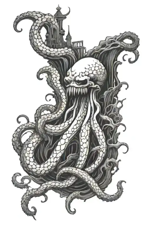 Kraken Emerging From The Depths I A Thunder Storm