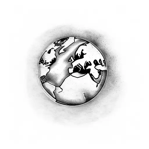 Band Around Arm With All Different Earth Biomes In It