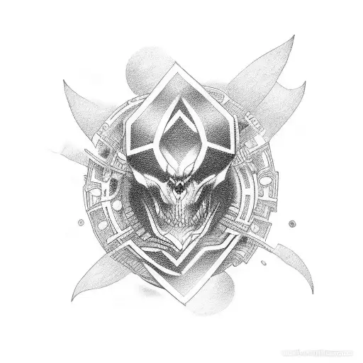 Arm Sleeve Tattoo That Symbolizes Discipline And Conquering