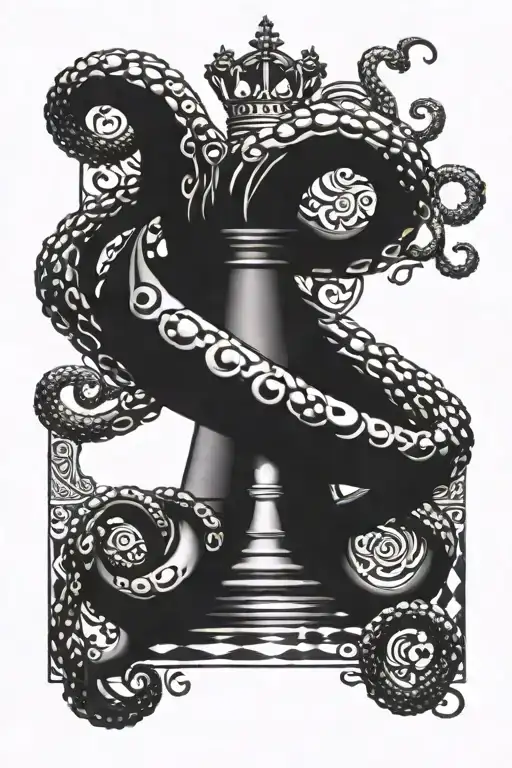 Chess And Octopus Wrapped