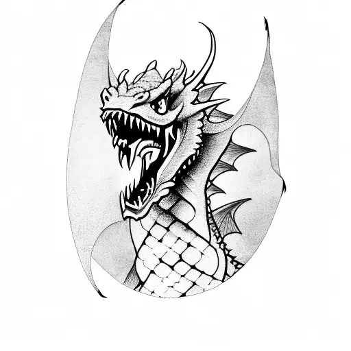 A Dragon Screaming Vengance