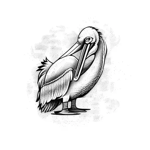Cartoon Pelican Boxer Fighting