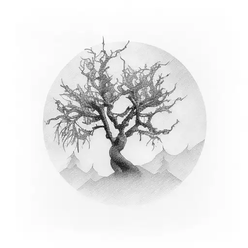 Tree Barren And Lush