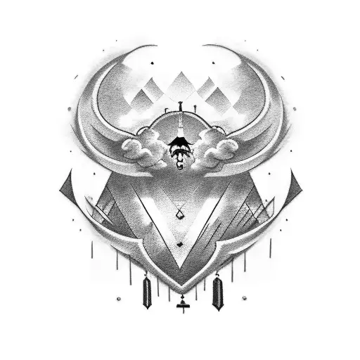 Cloud Full Chest Piece Connected To Right Side Smokey Neck