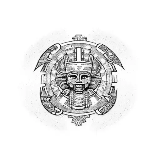 Incorporate Mayan Hieroglyphics Into A Design Representing Mexico
