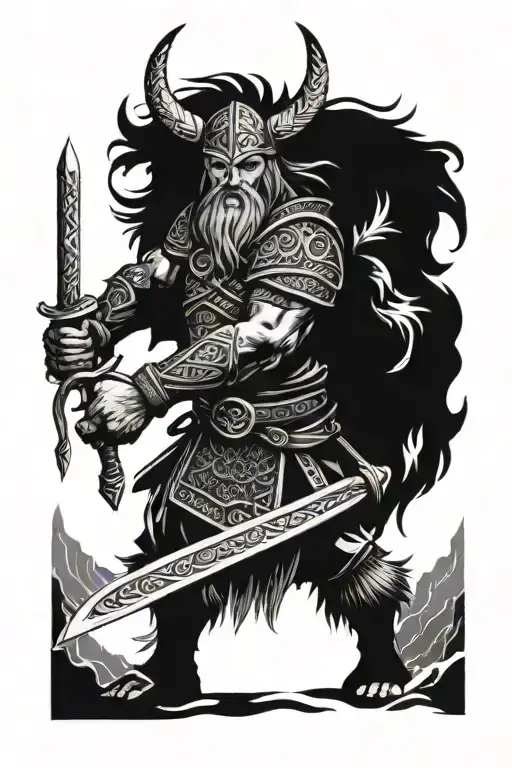 Loup Viking Warrior