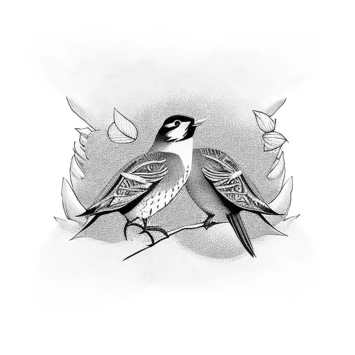 Three Little Birds Representing My Kids