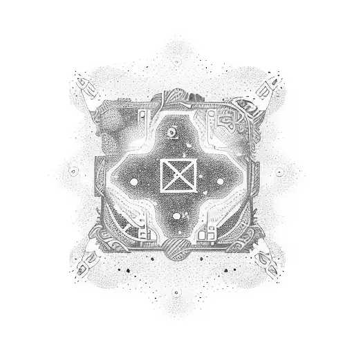 Galaxy Filled With Intricate Constellations And Shooting Stars