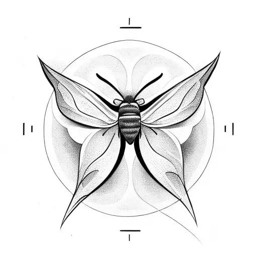 Moth With Minimal Shading