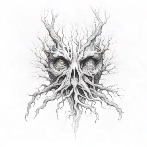 Treebeard Hiding In A Forest