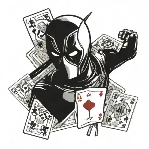 Dead Pool With Cards And Money
