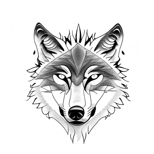 Wolf Fire Forest Moon Lily