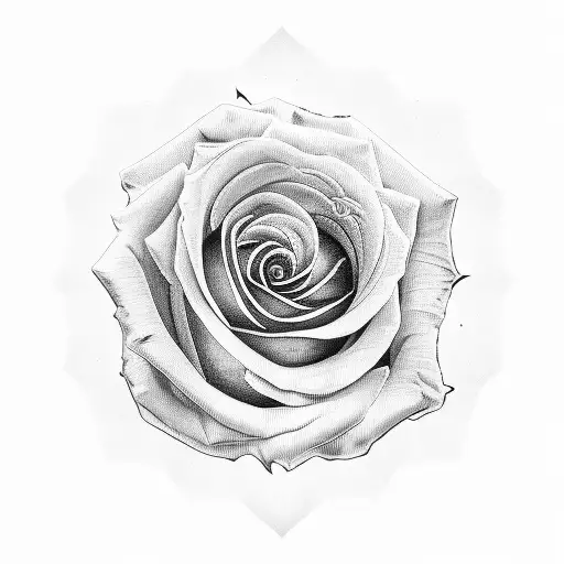 Rose With Eye In The Center