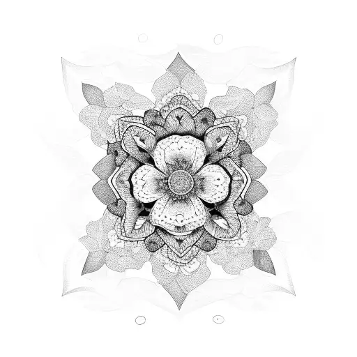 A Stack Of Money Intertwined With Blooming Flowers