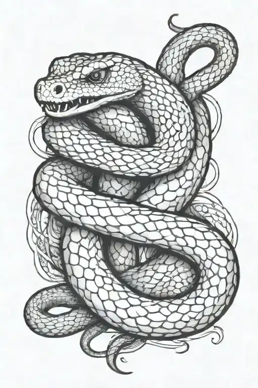 Cover Up Snake Slithering