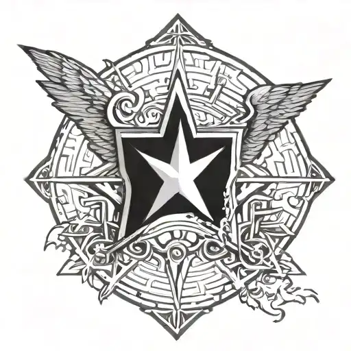Air Force Logo And Polaris Star