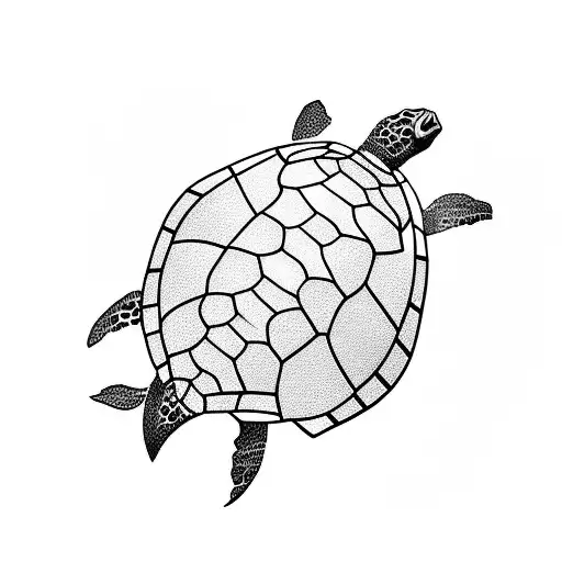 A Turtle In The Sea